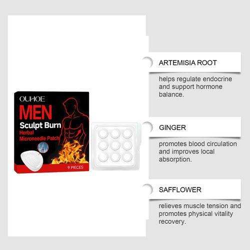 OUHOE men's body care patch daily care to relieve men's body skin discomfort topical care patch
