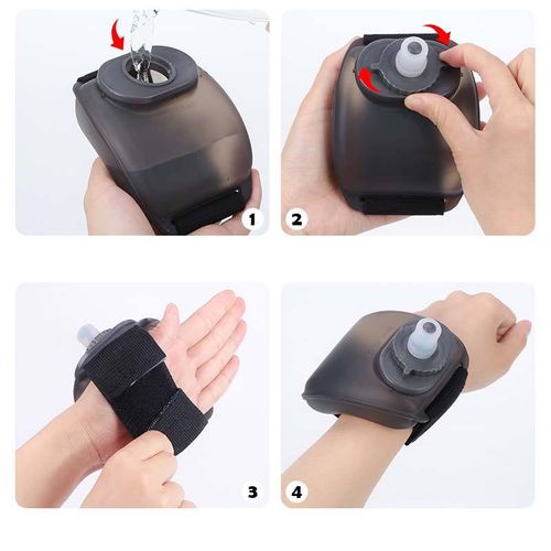 New listing mountaineering hydration bottle summer running cycling outdoor sports portable handheld wrist water bottle