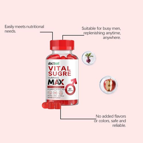 Docteat Men's Care Gummies Men's Replenish Energy Boost Boost Male Vitality 30 Capsules