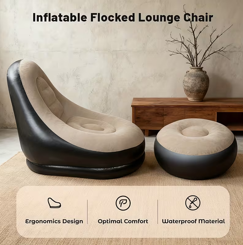 Portable folding inflatable sofa