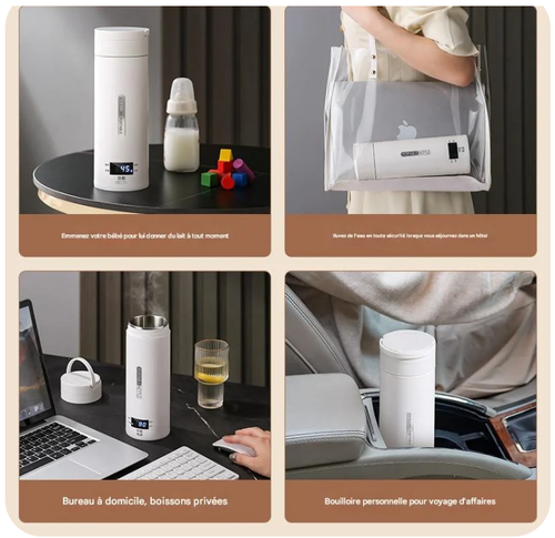 Portable electric heating water kettle