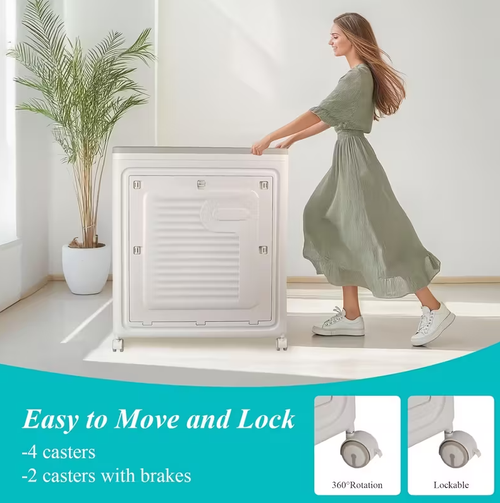 Large foldable plastic storage cabinet