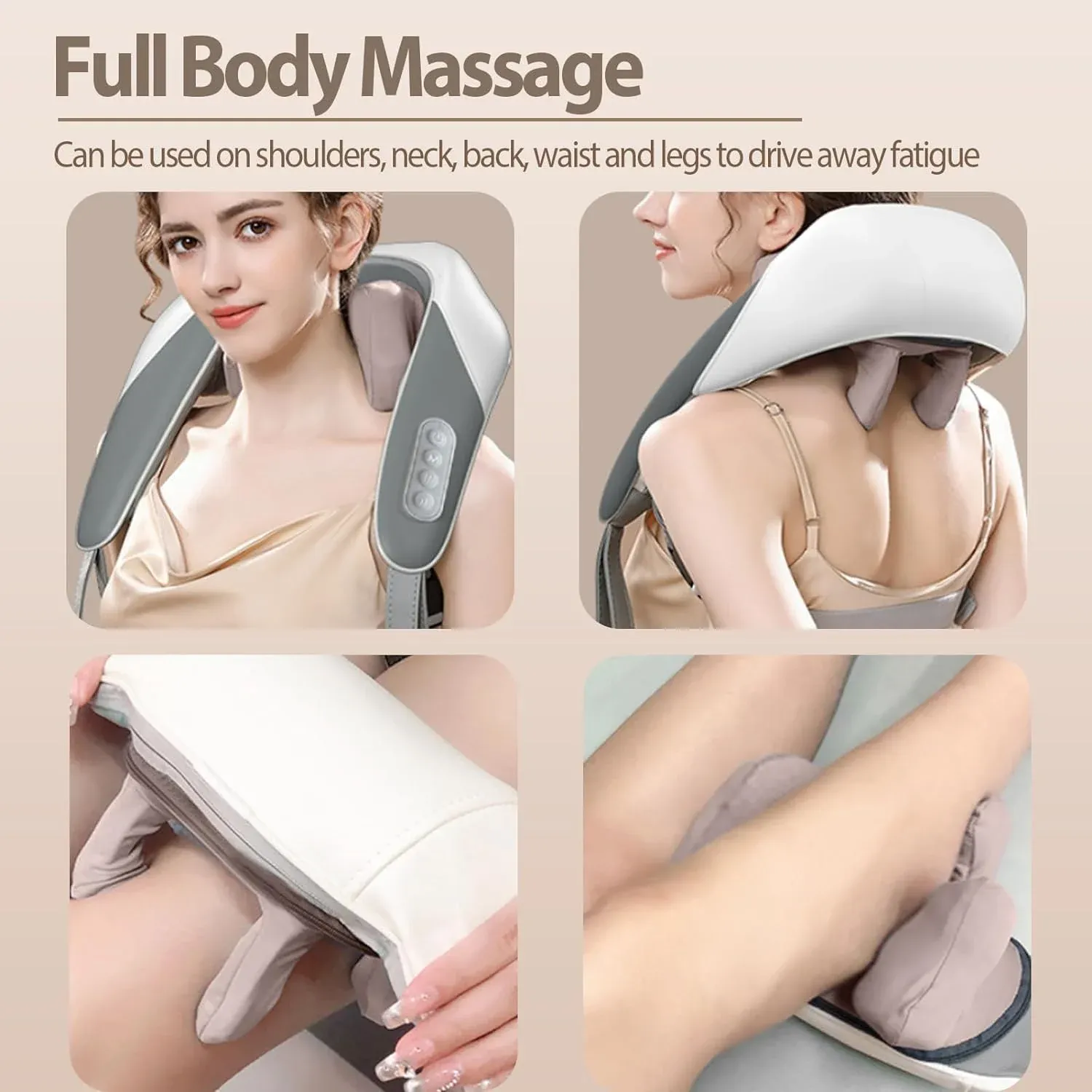 U-shaped electric neck massager