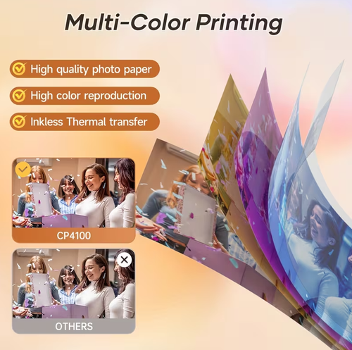 Portable desktop photo printer