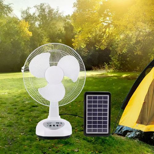 Multifunctional solar-powered fan