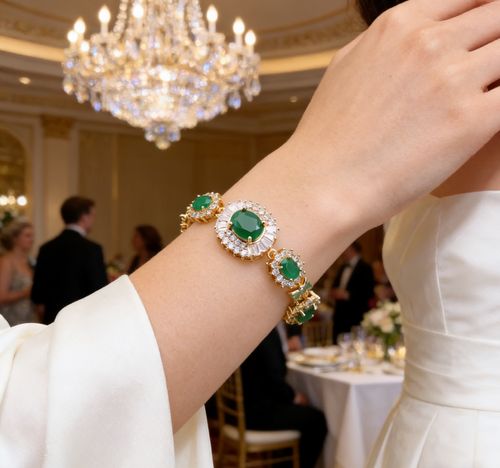 Classic Design Heavy Zirconia Bracelet - Fashionable and Dainty Hand Ring - Cross-border Bestseller Hot Selling Product