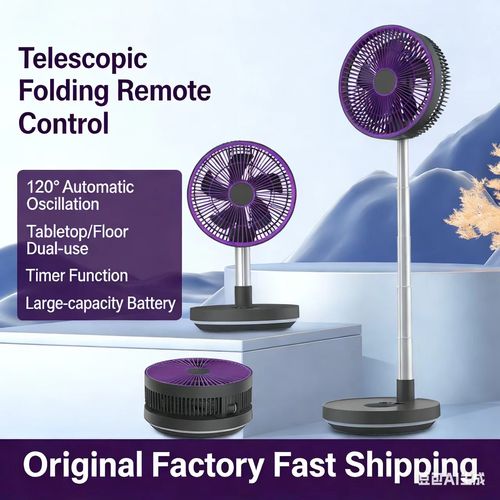 Folding electric fan