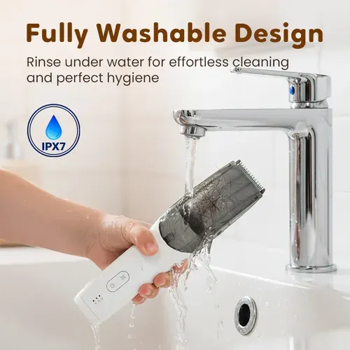 Electric vacuum hair clipper