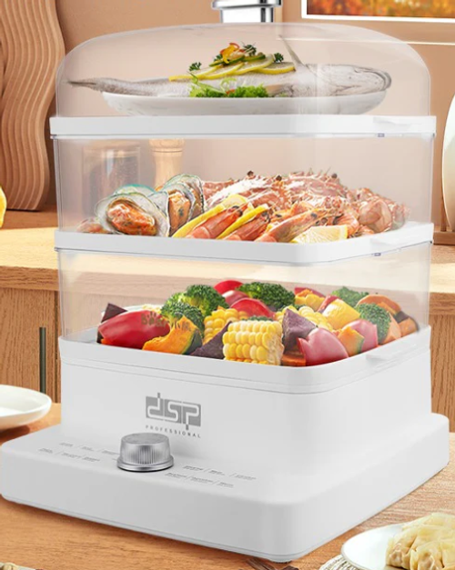 Large-Capacity 3-Tier Electric Food Steamer