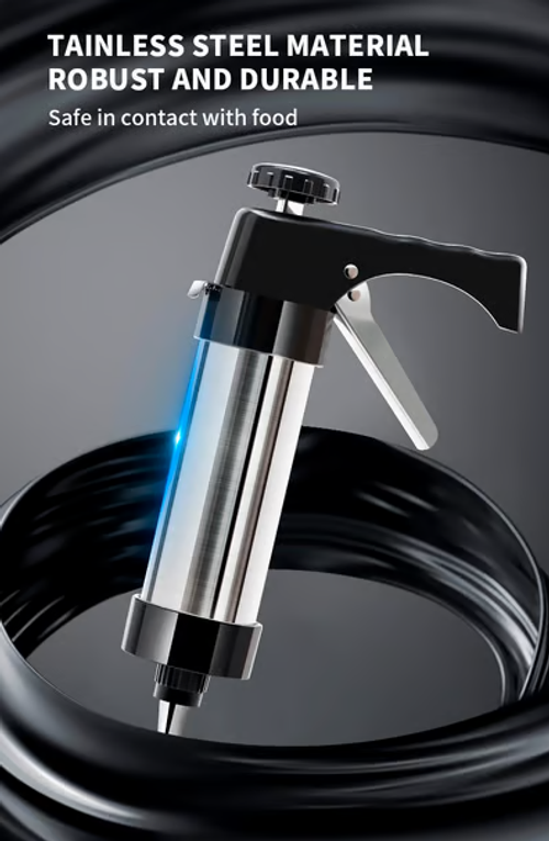 Stainless Steel Cookie Press Gun Kit