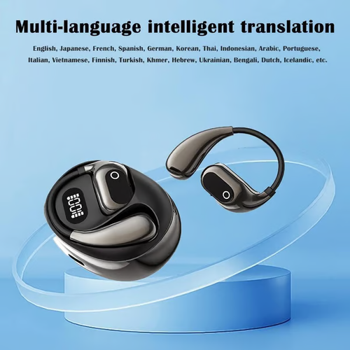 MS190 Translation Earbuds, Supports Real-Time Translation in 156 Languages With APP, Bluetooth 5.3 Earphones