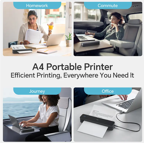 Inkless portable printer