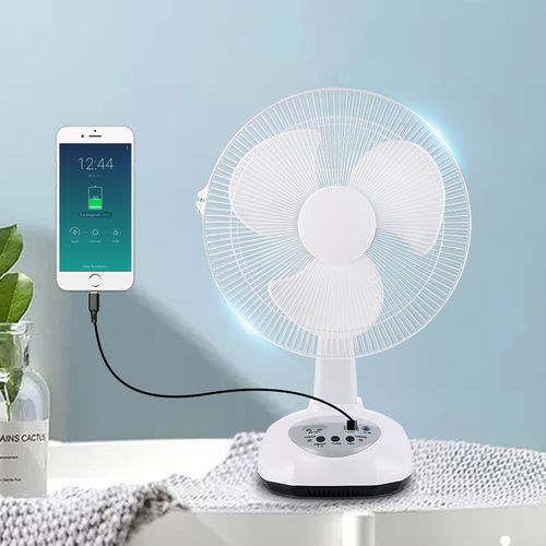 Multifunctional solar-powered fan