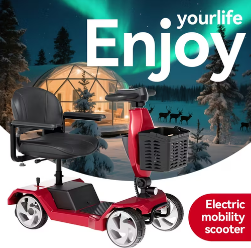 Foldable 4-wheel mobility scooter for adults