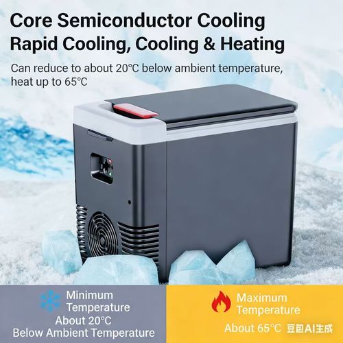 Portable vehicle-mounted household refrigerator