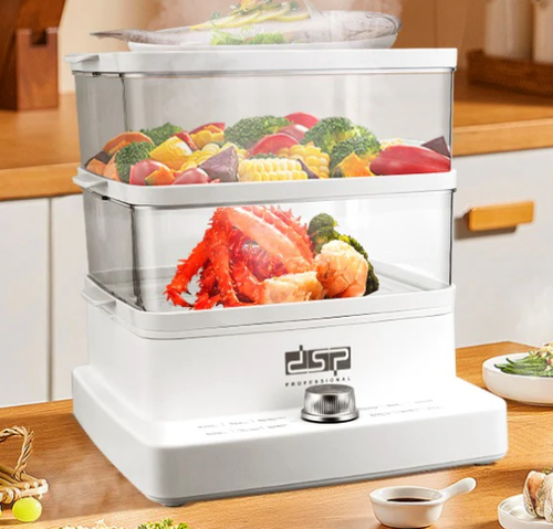 Large-Capacity 3-Tier Electric Food Steamer