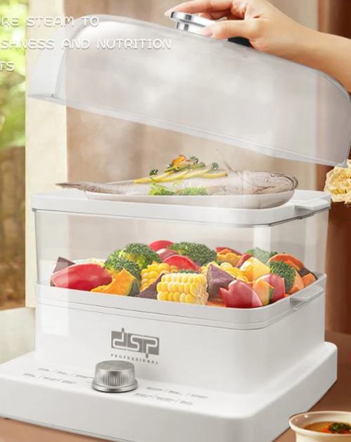 Large-Capacity 3-Tier Electric Food Steamer