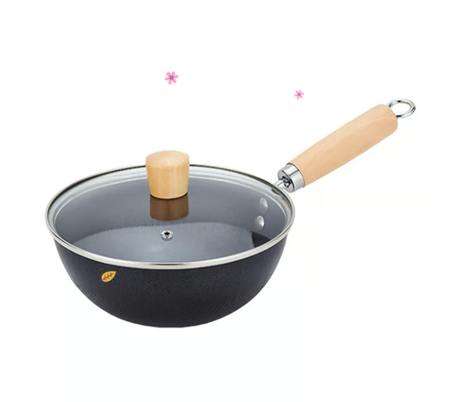 Fish Scale Pattern Flat Bottom Non-Stick Pan