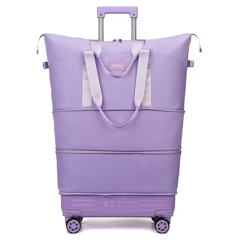 A Tote Bag with Wheels And a Pull Rod