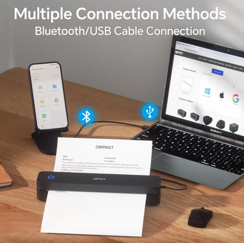 Inkless portable printer