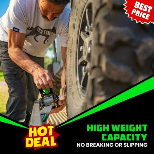 🎁 Limited Time – Upgraded 2025 Retractable Ratchet Strap