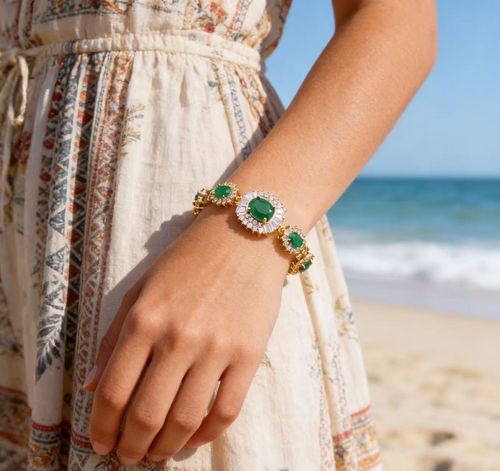 Classic Design Heavy Zirconia Bracelet - Fashionable and Dainty Hand Ring - Cross-border Bestseller Hot Selling Product