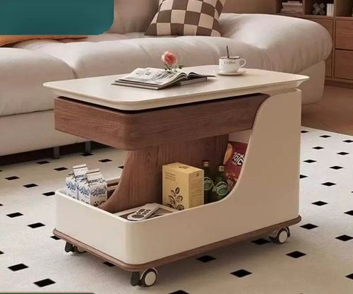 Lifting stone slab coffee table