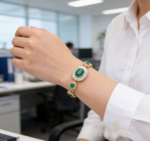 Classic Design Heavy Zirconia Bracelet - Fashionable and Dainty Hand Ring - Cross-border Bestseller Hot Selling Product