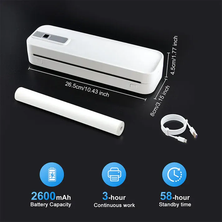 Portable Bluetooth thermal printer