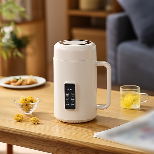 Portable Electric Hot Cup | Multifunctional Cooker for Soup, Rice, Desserts, Tea, Coffee | Large Capacity, Nano Ceramic Enamel Inner, Compact and Convenient for Outdoor, Office, Home Use