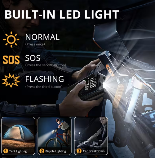 Portable tire charger