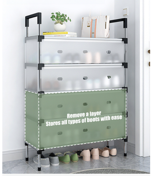 Space Saving Multi-Layer Dustproof Shoe Rack