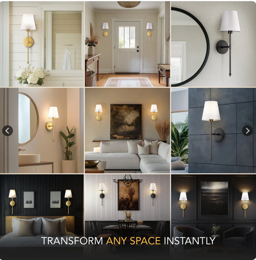 Remote control wireless wall lamp