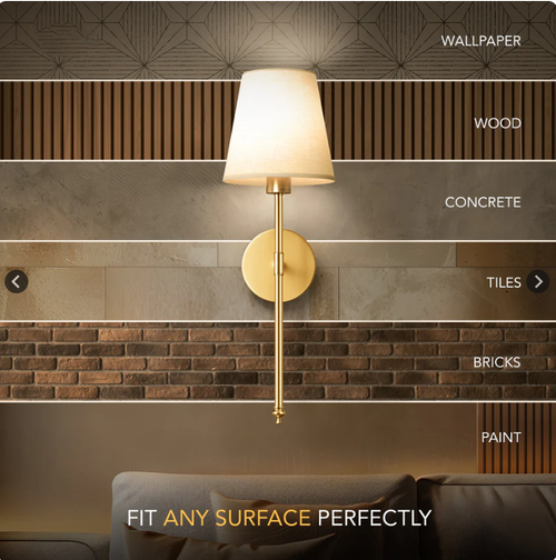 Remote control wireless wall lamp