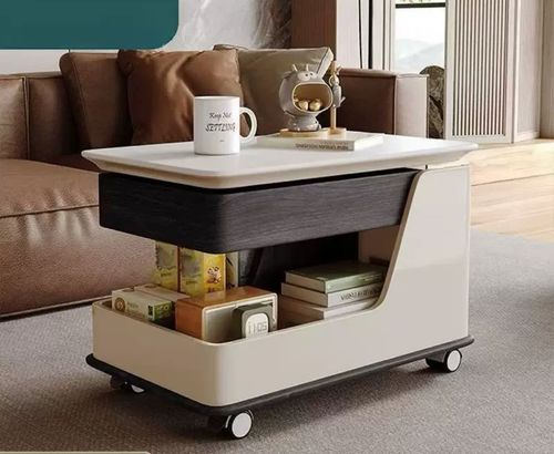 Lifting stone slab coffee table