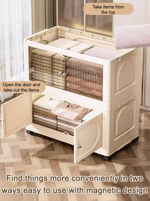 Free installation folding storage cabinet