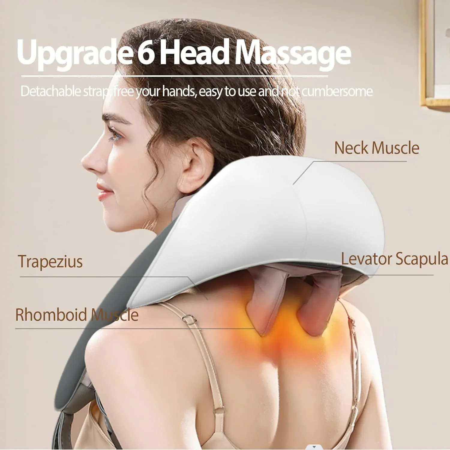 U-shaped electric neck massager