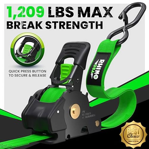 🎁 Limited Time – Upgraded 2025 Retractable Ratchet Strap