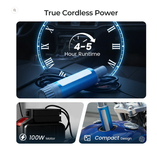 wo-in-one portable water pumping and oil extraction pump