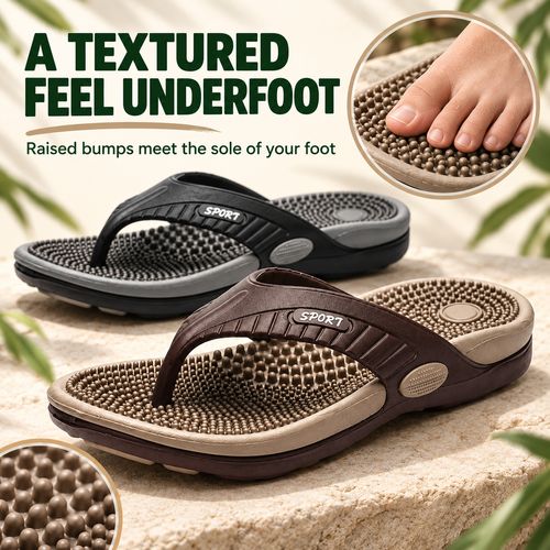 Textured Massage Footbed Flip-Flops