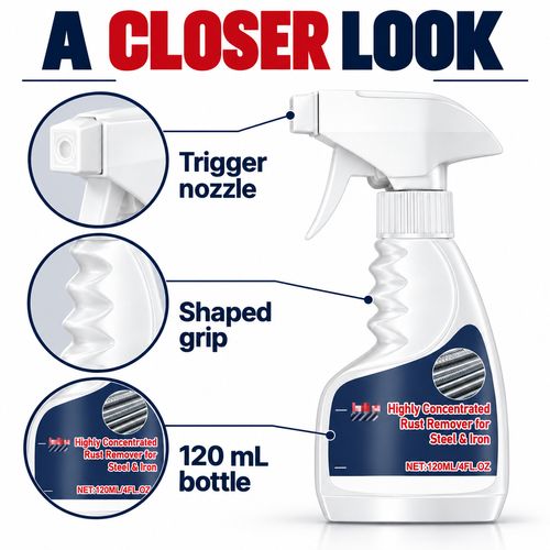 Steel & Iron Rust Remover Spray – 120 mL