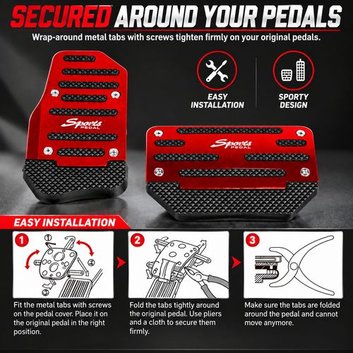Automatic Car Pedal Covers – 2-Piece Set