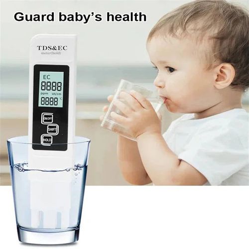 TDS Meter 3-in-1 Water Quality Tester – Digital TDS, EC & Temperature Pen
