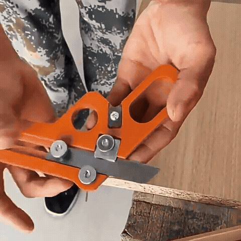 Dual-Use Edge Banding Trimmer & Chamfer Tool + 10 Spare Blades
