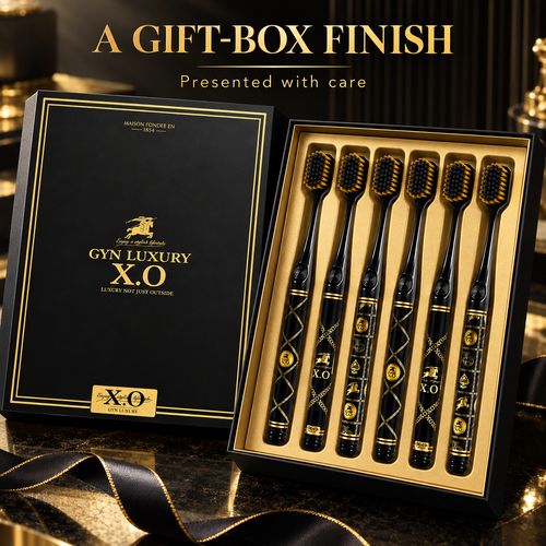 Black & Gold Soft Toothbrushes