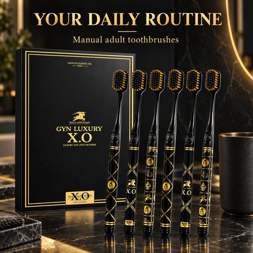 Black & Gold Soft Toothbrushes