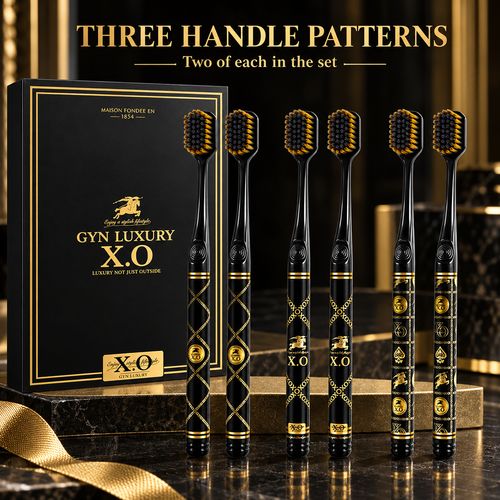 Black & Gold Soft Toothbrushes