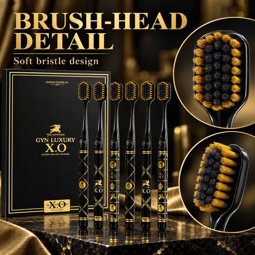 Black & Gold Soft Toothbrushes