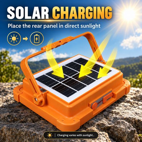 Solar Portable Floodlight - 5 Lighting Modes