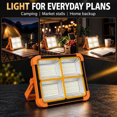Solar Portable Floodlight - 5 Lighting Modes
